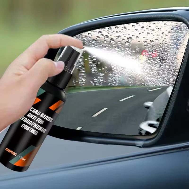 Car Glass Anti-Rain Water Spray Repellent Nano Coating Hydrophobic Waterproof Agent Oil Film Removing Auto Glass Film Agent