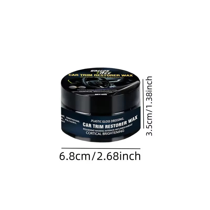 Crystal Clear Car Plastic Repair Agent - Car Interior and Panel Renewal Wax Coating Agent Car Wax Car Polishing Wax
